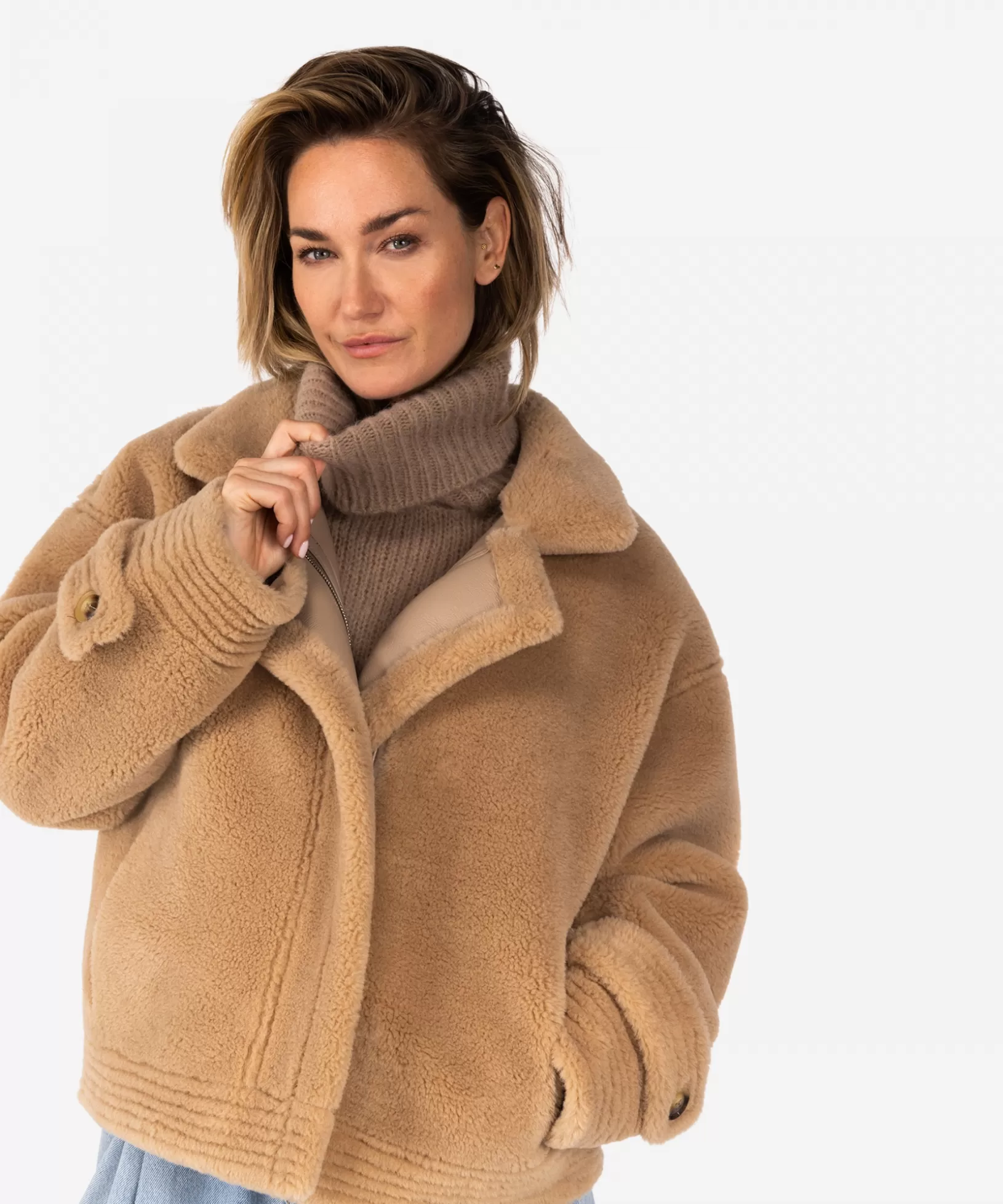 IBANA Faux Fur<Chris | CAMEL Beige