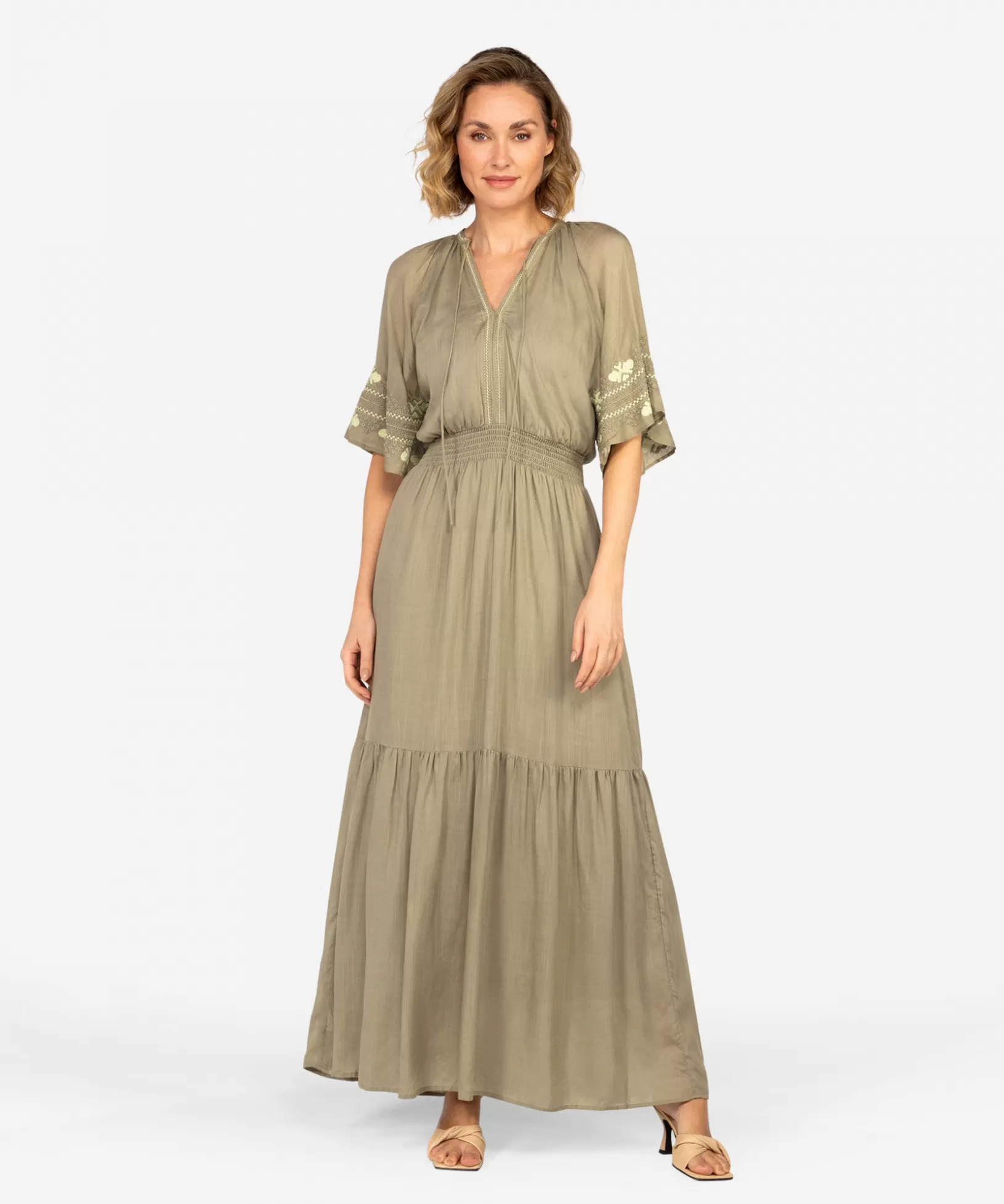 IBANA Maxi Jurken<Donia | MOSS GREEN