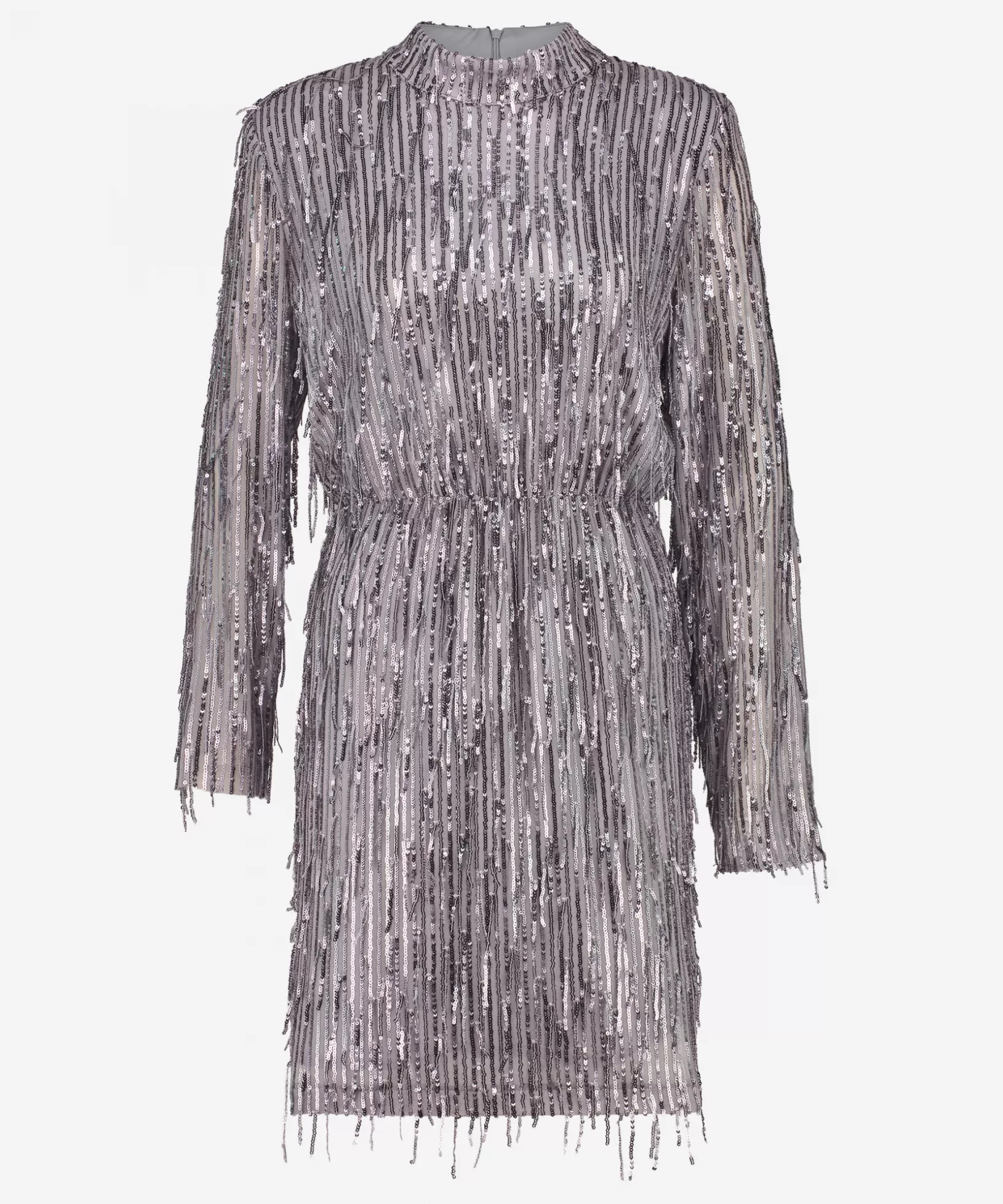 IBANA Midi Jurken<Frasy - party | Grey Fringed