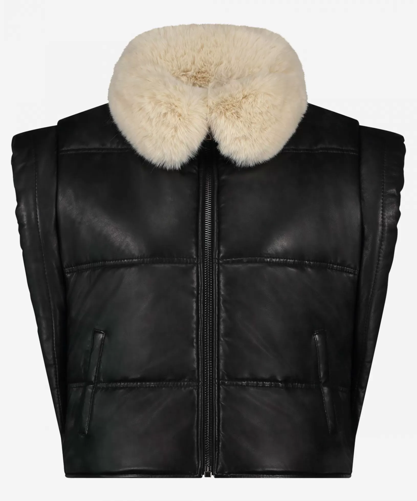 IBANA Gilet | Gewatteerd<Joelle | Black Classic Grey