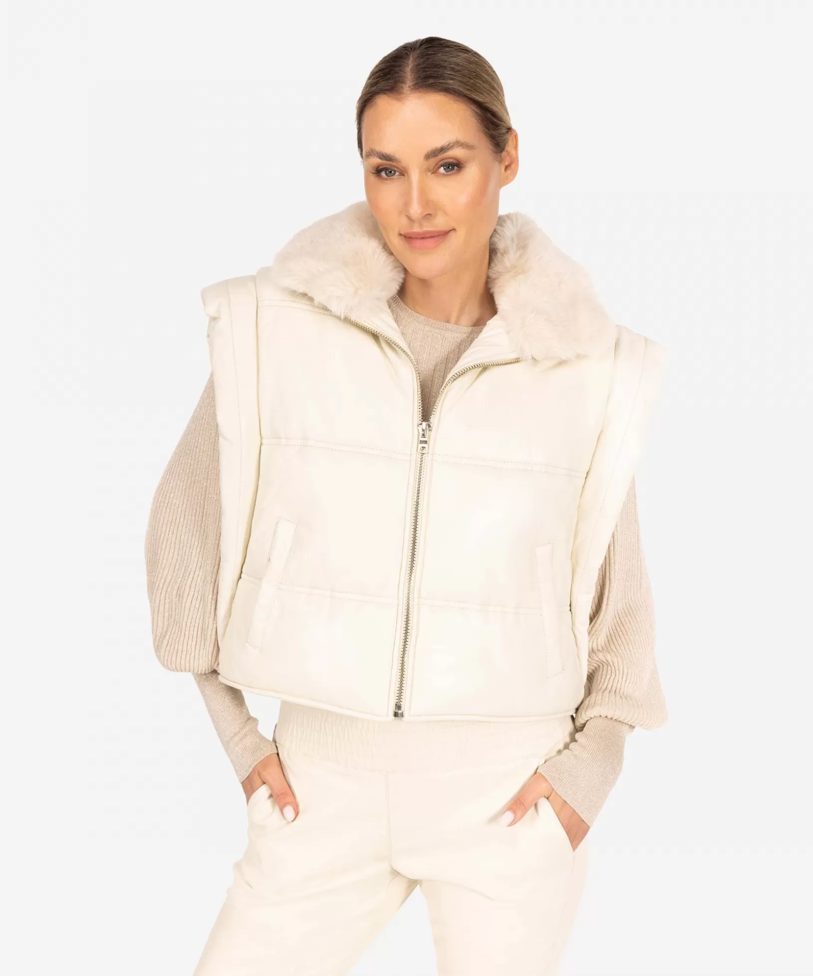 IBANA Gilet | Gewatteerd<Joelle | Coco White