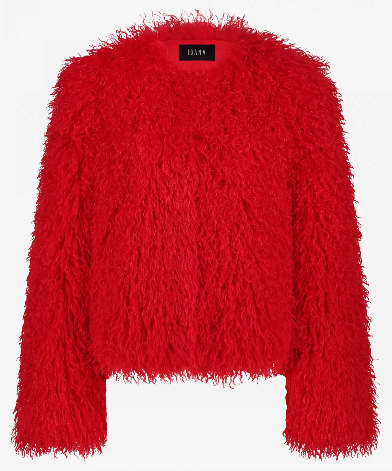 IBANA Faux Fur<Juno | Red Bomb