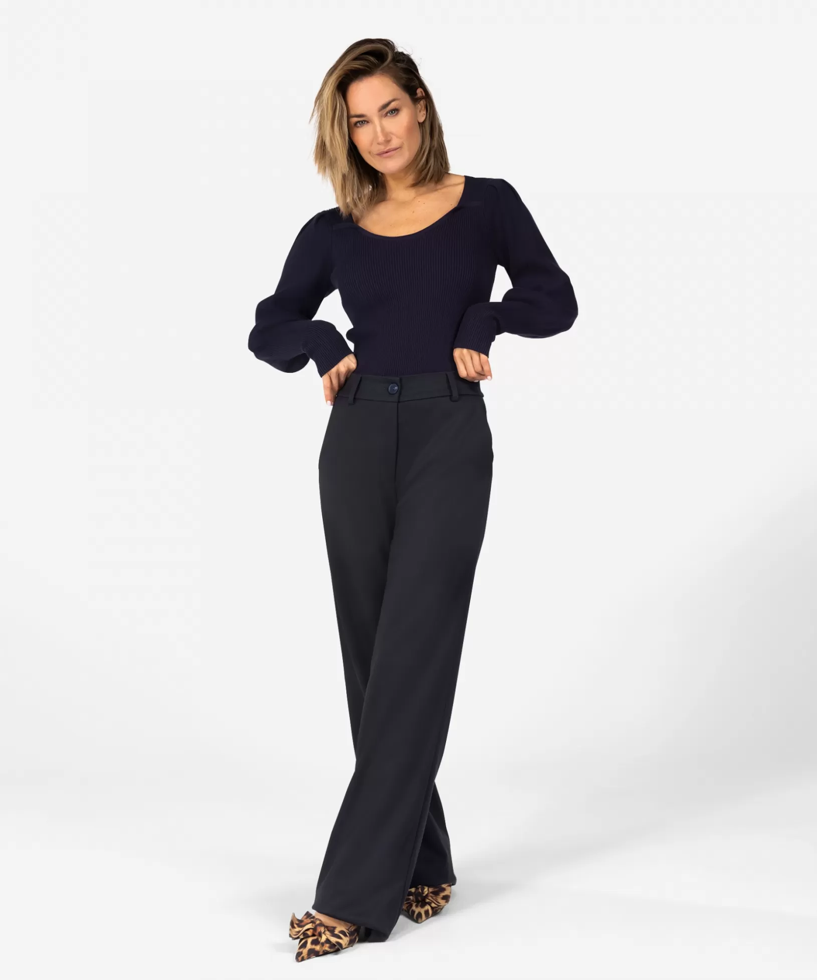 IBANA Mid Waist | Wide Fit<Patty | Midnight Blue