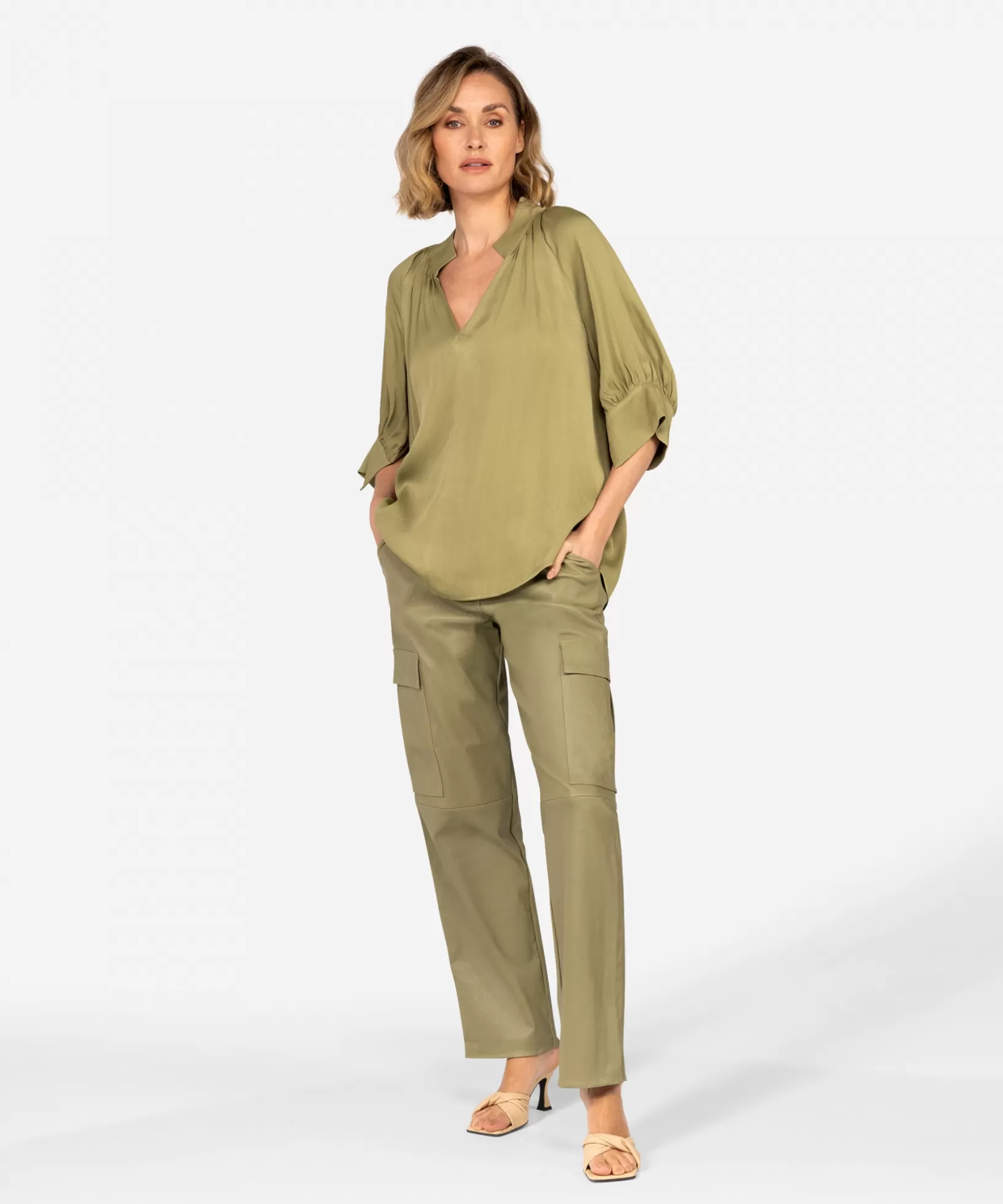 IBANA Blouses | Tops<Taleen | MOSS GREEN