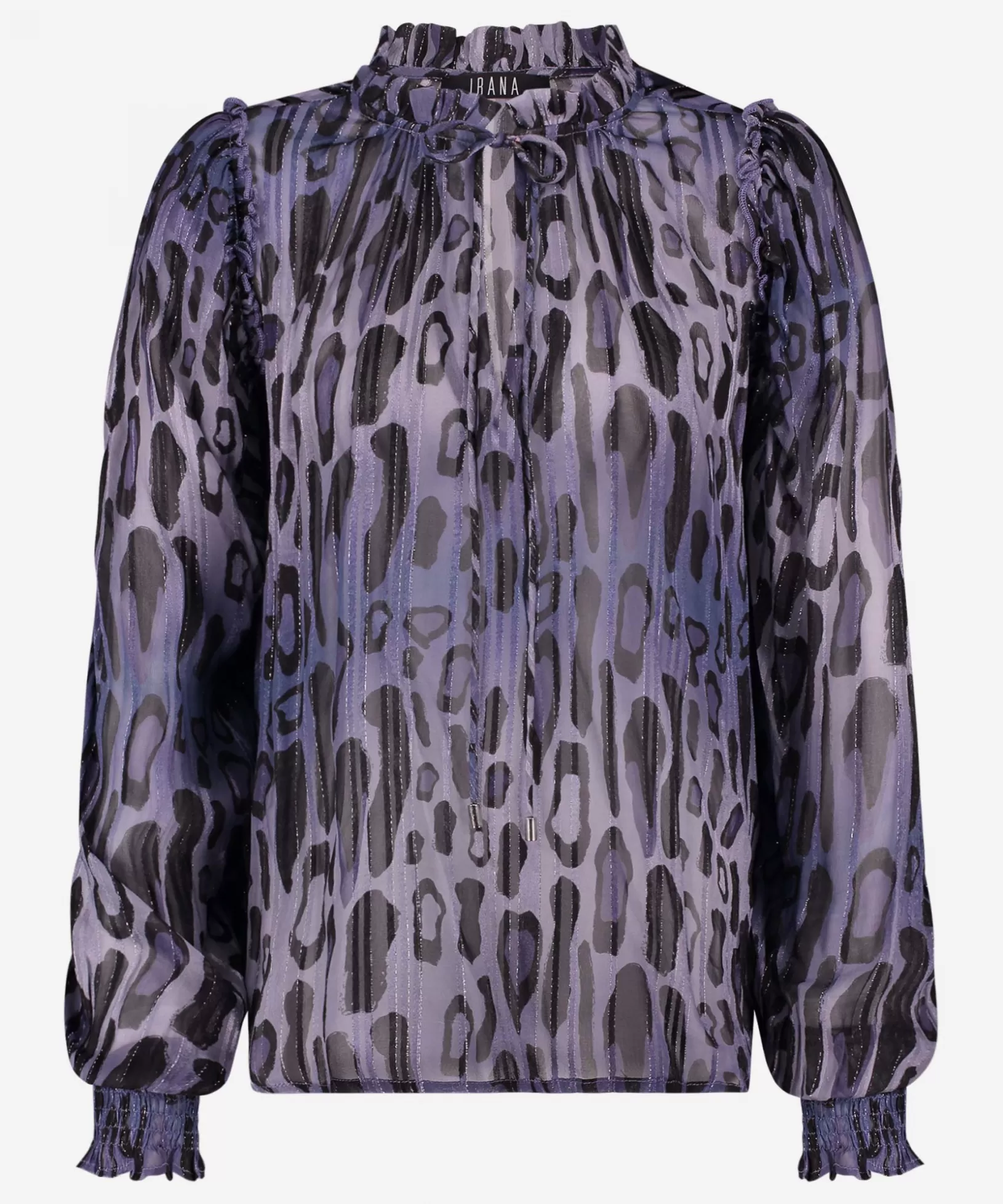 IBANA Blouses | Tops<Tava Lurex | Leopard Blue